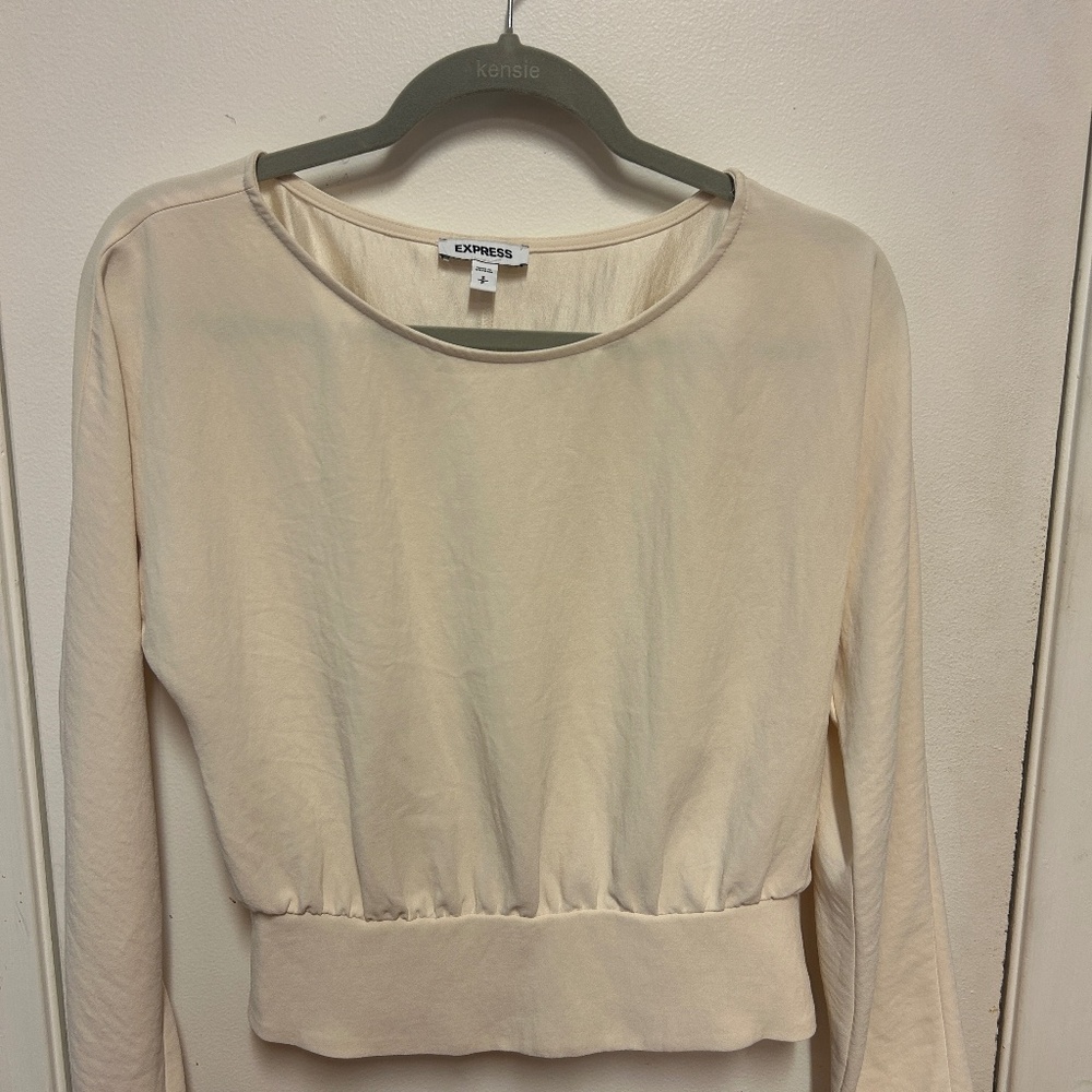 Express long sleeved blouse - cream